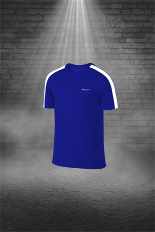 Büyük Beden Erkek Mavi Sporcu Tişört ve Şort Takımı 4XL-10XL - siyah tek bant şerit - M2