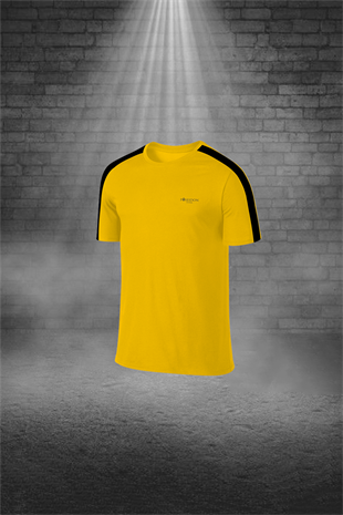 Erkek Sarı Günlük Sporcu Tişört ve Şort Takımı S-3XL - siyah tek bant şerit - M2